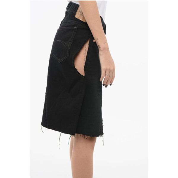 Balenciaga Denim Miniskirt with Cut-outs - Image 3
