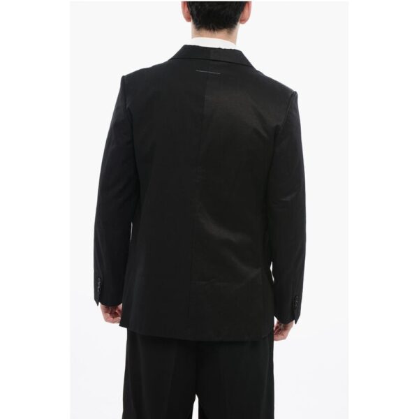 Maison Margiela MM6 Single-Breasted Blazer With Asymmetric Pockets - Image 2