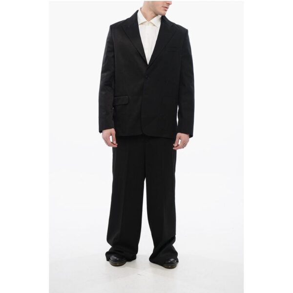 Maison Margiela MM6 Single-Breasted Blazer With Asymmetric Pockets - Image 4