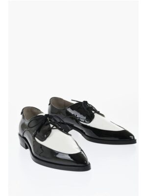 AllSaints Vinyl Two-Toned Leather Derby Shoes