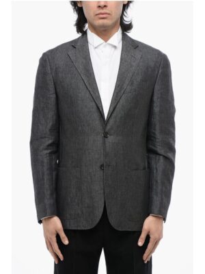 Nino Danieli Chambray Single Breasted Blazer