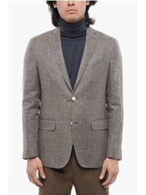 Nino Danieli Linen Blend Blazer with Flap Pockets