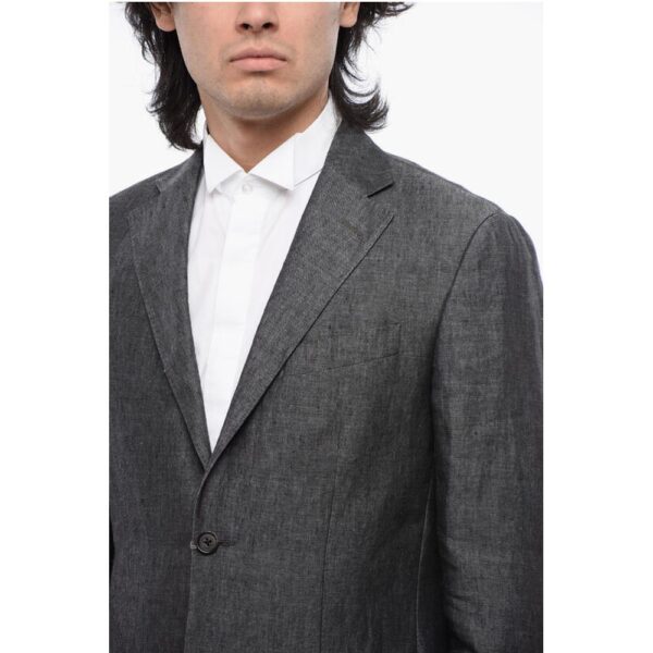 Nino Danieli Chambray Single Breasted Blazer - Image 3