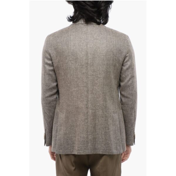 Nino Danieli Linen Blend Blazer with Flap Pockets - Image 2