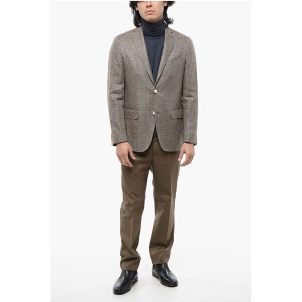Nino Danieli Linen Blend Blazer with Flap Pockets - Image 4