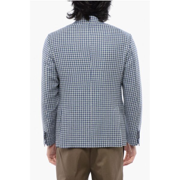 Nino Danieli Two-Tone Checked Blazer - Image 2