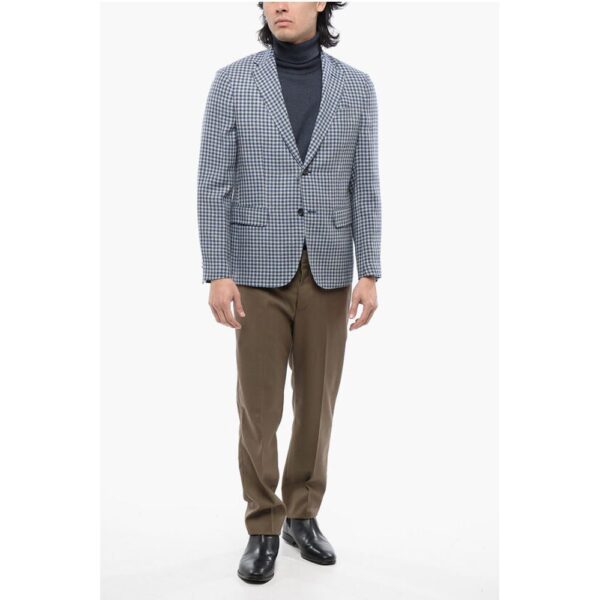 Nino Danieli Two-Tone Checked Blazer - Image 4
