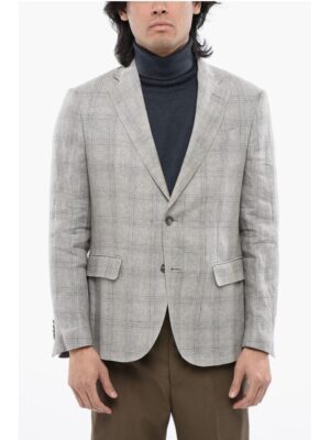 Nino Danieli Checked Wool Blend Blazer