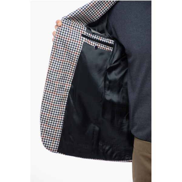Nino Danieli Checkered Wool Blazer - Image 5