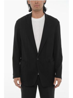 Hevo Lightweight Virgin Wool CAPITOLO Blazer with Patch Pockets