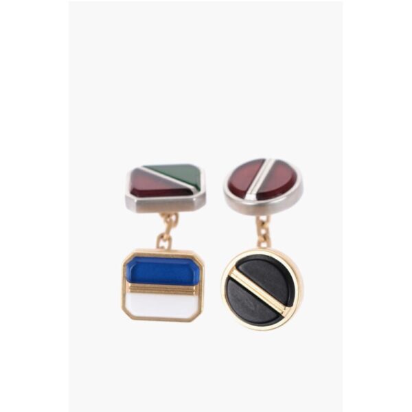 Maison Margiela Geometric Twins with Contrasting Resin Detail