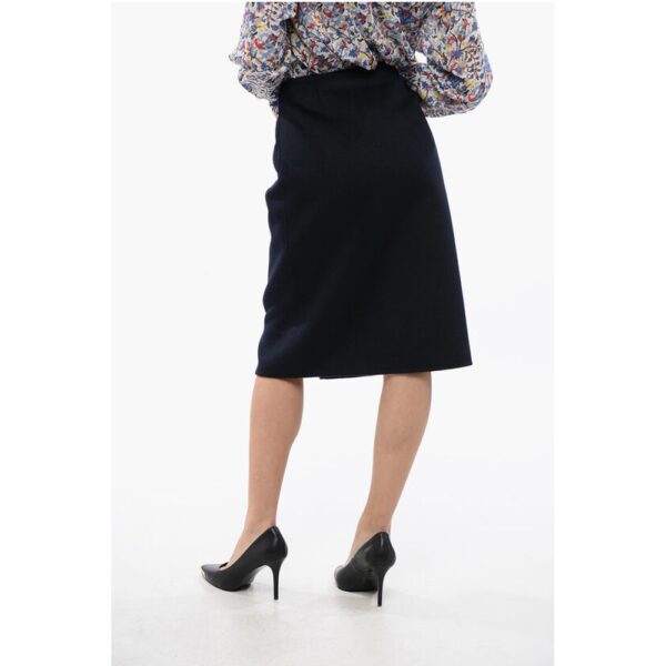 Prada Angora Blend Longuette with Leather Belt - Image 3