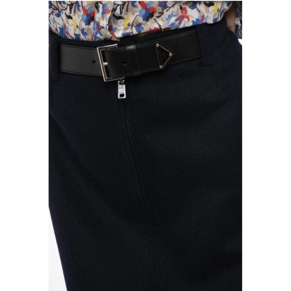 Prada Angora Blend Longuette with Leather Belt - Image 4