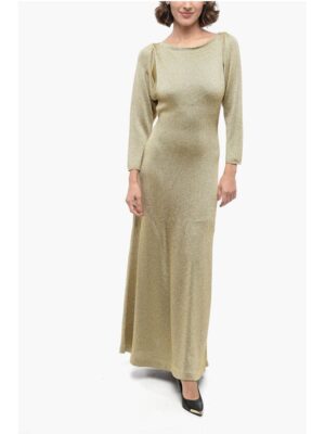 Gucci Lurex Flared Dress with Open Back