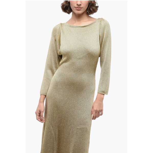 Gucci Lurex Flared Dress with Open Back - Image 4