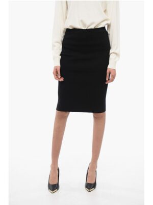 Saint Laurent Wool Pencil Skirt