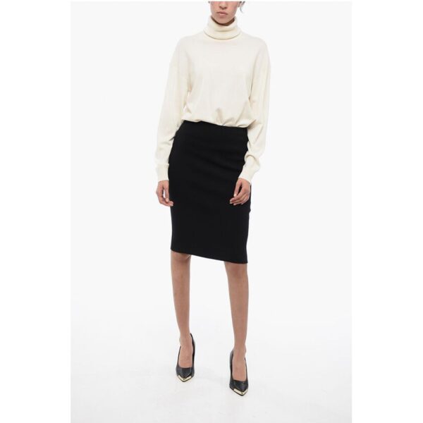 Saint Laurent Wool Pencil Skirt - Image 4