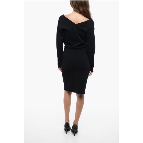 Stella McCartney Stretchy Midí Dress with Wide Neckline - Image 2