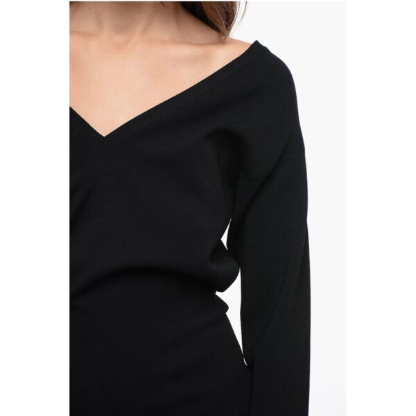 Stella McCartney Stretchy Midí Dress with Wide Neckline - Image 3