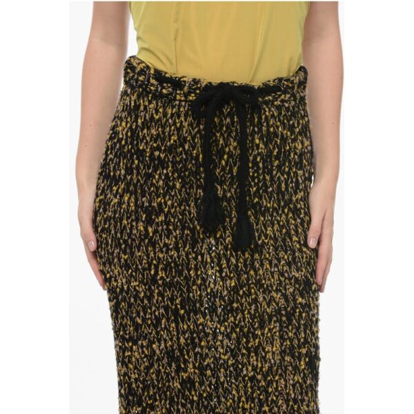 Moncler Bouclé Knitted Skirt with Draw-String - Image 3