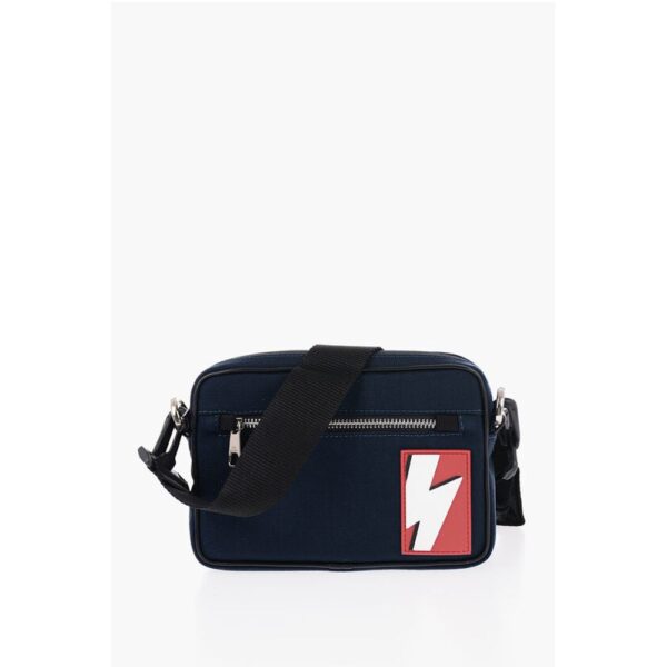 Neil Barrett Nylon Shoulder Bum Bag with Adjustable Strap
