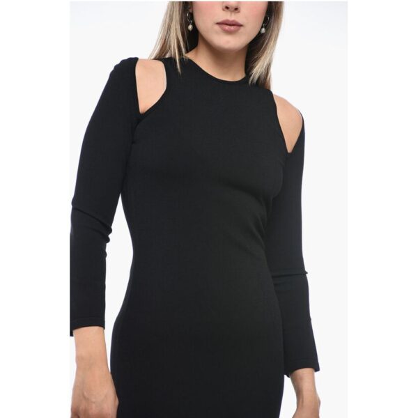 Dsquared² Stretch Fabric Sheath Dress with Cut-out Details - Image 3
