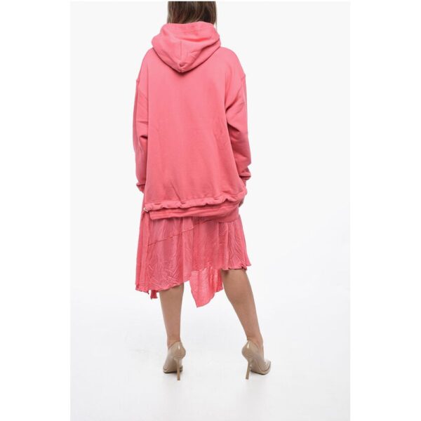 Diesel Double Fabbric D-ROLLER Dress with Asymmetric Hem - Image 2