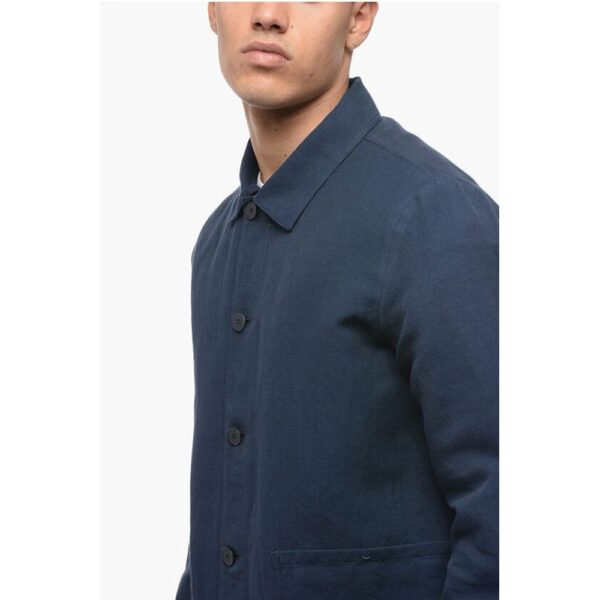 A.P.C. Linen Blend Single-Breasted Blazer - Image 3