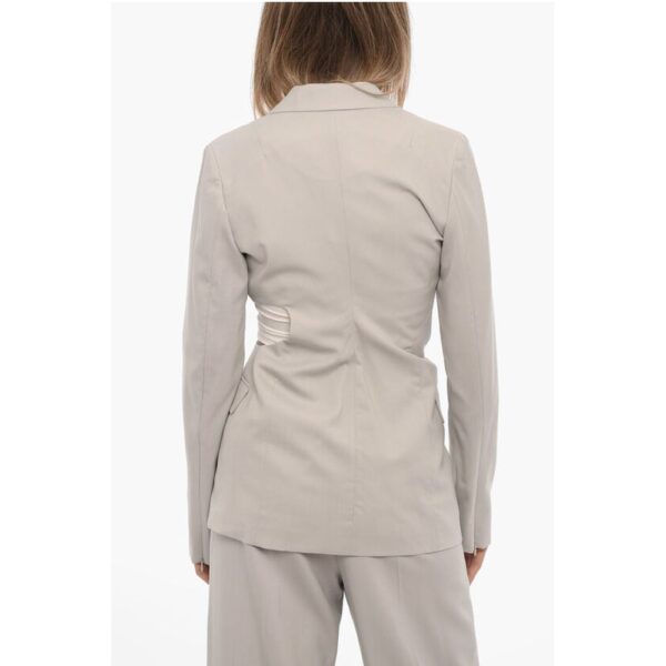 Low Classic Wool Slim Fit Single-Breasted Blazer with Cut-Out Detail - Image 2