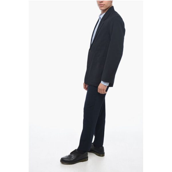 Studio Nicholson Wool-blended Blazer with Notch Lapel - Image 4