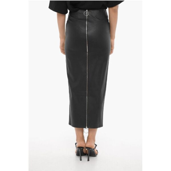 Adriana Hot Couture Faux Leather Pencil Skirt with Back Zip - Image 2