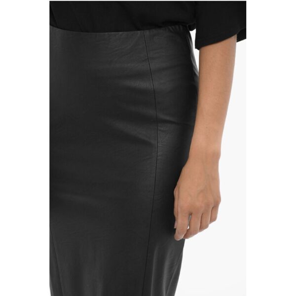 Adriana Hot Couture Faux Leather Pencil Skirt with Back Zip - Image 3