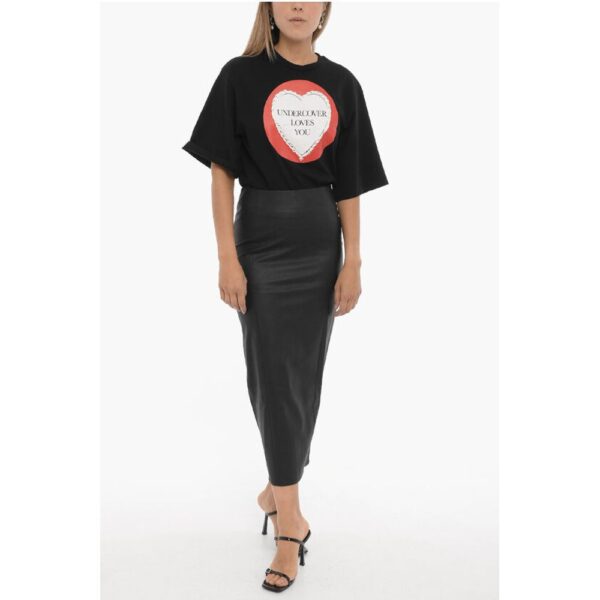 Adriana Hot Couture Faux Leather Pencil Skirt with Back Zip - Image 4