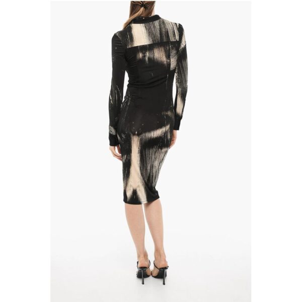 Louisa Ballou Long Sleeved Patterned Shirt Dress - Image 2