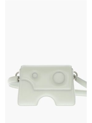 Off-White Leather BURROW Crossbody Bag with Cut-Out Details