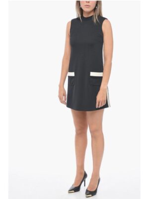 Palm Angels Sleeveless Track Dress with Patch Pockets