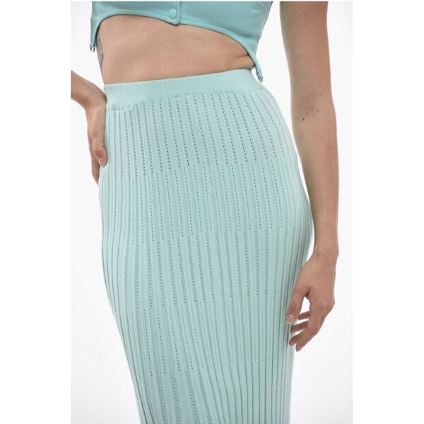 Aeron Ribbed ARIA Maxi Skirt with Elastic Waistband - Image 3