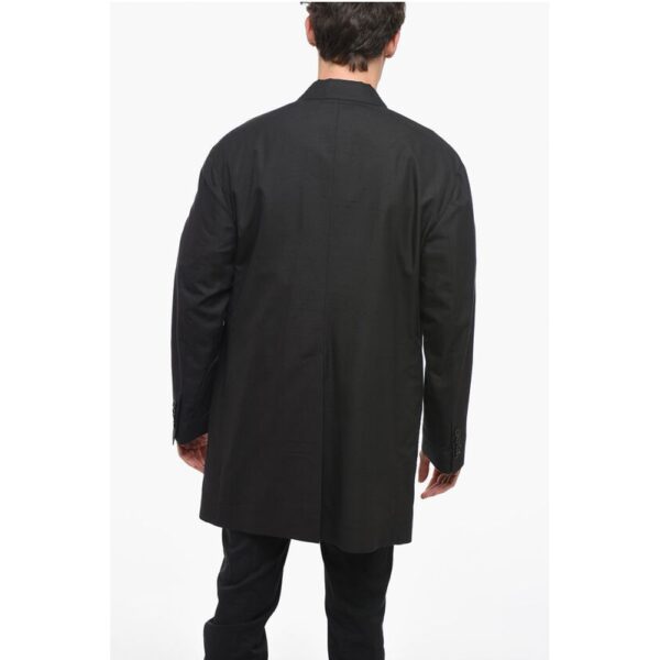 Dolce & Gabbana RE-EDITION Silk Blend Slim Fit Blazer with Peak Lapel - Image 2