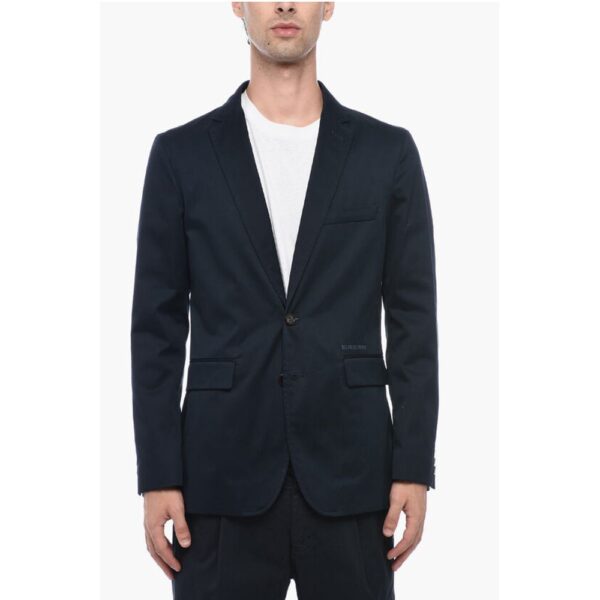 Burberry Single Breasted Blazer With Flap Pockets