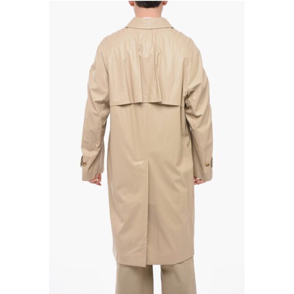 4SDesigns Vegan Leather Trench with Hidden Placket - Image 2