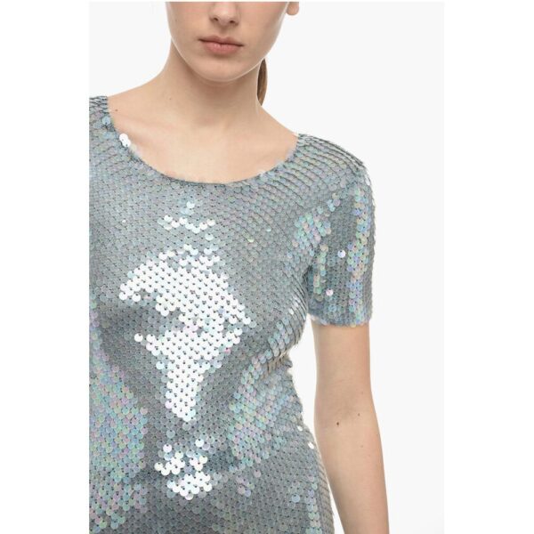 Maison Margiela MM0 Short-sleeved Sequined Maxidress - Image 3