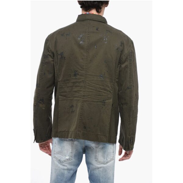 Dsquared² Sketched Design Cotton Saharan Blazer - Image 2