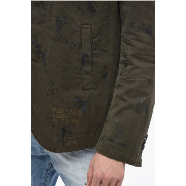 Dsquared² Sketched Design Cotton Saharan Blazer - Image 3