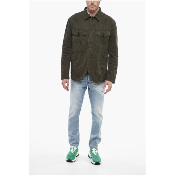 Dsquared² Sketched Design Cotton Saharan Blazer - Image 4