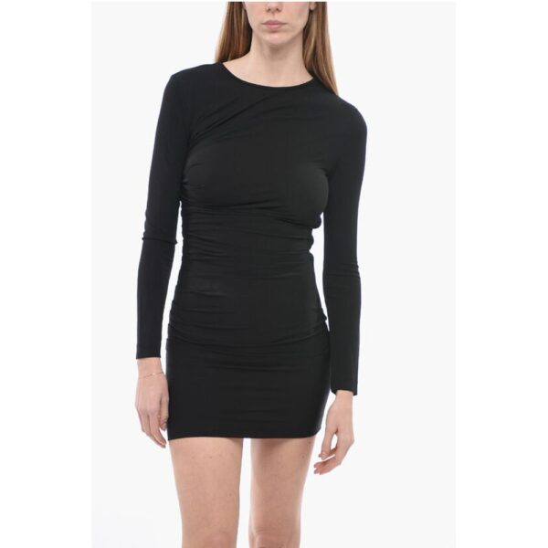 Dsquared² Jersey Sheath Dress with Draped Detail - Image 4