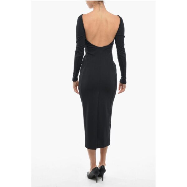 Anouki Back Split BUSTIER Sheath Dress with Crystals - Image 2