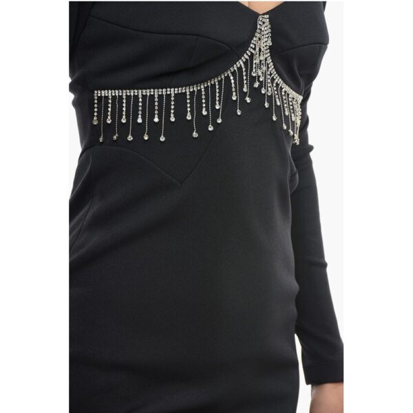 Anouki Back Split BUSTIER Sheath Dress with Crystals - Image 3