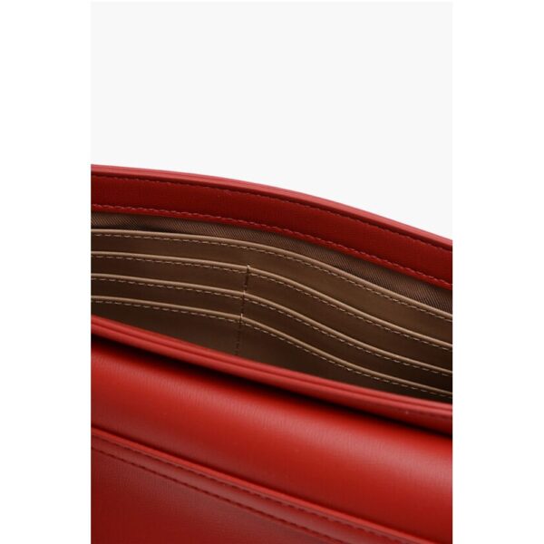 Moschino LOVE Faux Leather Crossbody Bag with Golden Details - Image 5