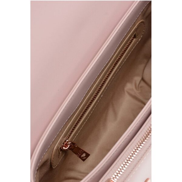 Moschino LOVE Faux Leather Bag with Metal Logo and Removable Shoulder - Image 5