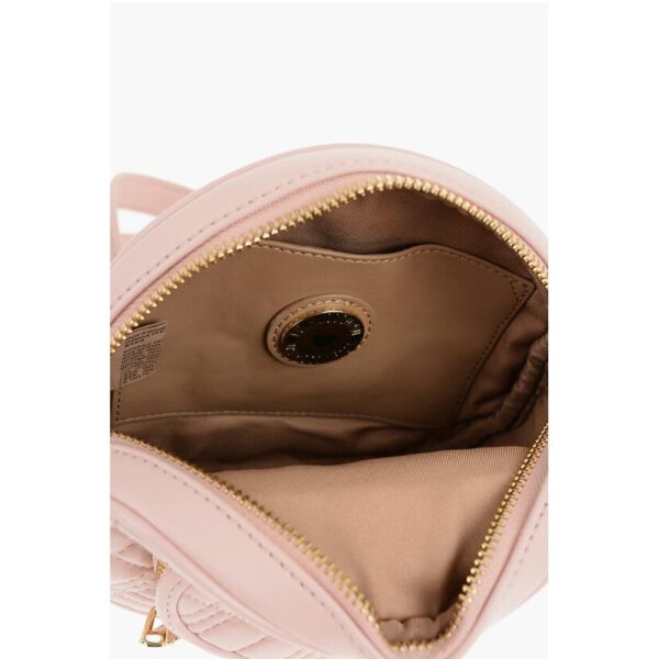 Moschino LOVE Round Crossbody Bag with Heart-Shaped Pocket - Image 5